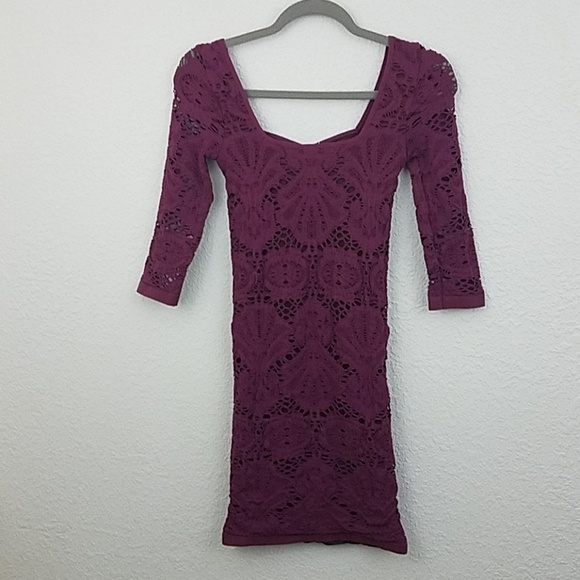 𝅺intimately free people berry blus XS shift dress - Picture 7 of 8